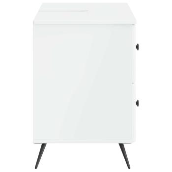 Waschbeckenschrank BREDA Hochglanz Weiß 82 x 41 x 59 cm