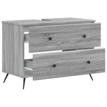 Waschbeckenschrank BREDA Sonoma-Grau 82 x 41 x 59 cm