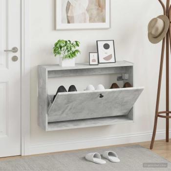 ARDEBO.de - Wandmontierter Schuhschrank BREDA 71 x 17 x 43 cm Holzwerkstoff
