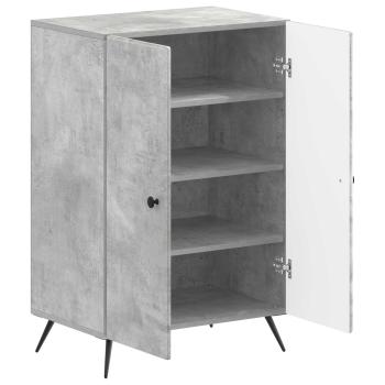 Schuhschrank BREDA 59,5 x 39,5 x 90 cm Holzwerkstoff Betongrau