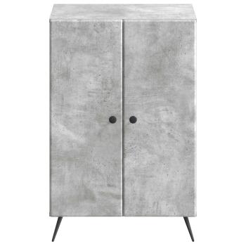 Schuhschrank BREDA 59,5 x 39,5 x 90 cm Holzwerkstoff Betongrau