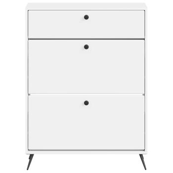Schuhschrank BREDA 78 x 24 x 103 cm Holzwerkstoff Weiß