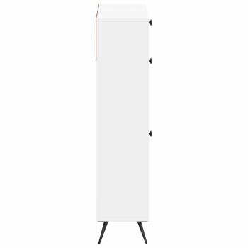 Schuhschrank BREDA 78 x 24 x 103 cm Holzwerkstoff Weiß