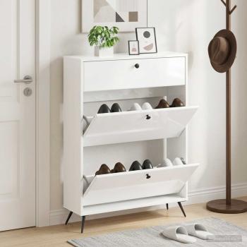 ARDEBO.de - Schuhschrank BREDA 78 x 24 x 103 cm Holzwerkstoff