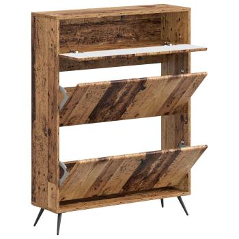 Schuhschrank BREDA 78 x 24 x 103 cm Holzwerkstoff Altholz