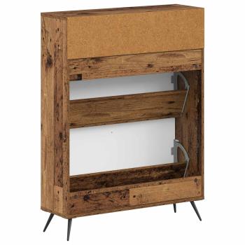 Schuhschrank BREDA 78 x 24 x 103 cm Holzwerkstoff Altholz