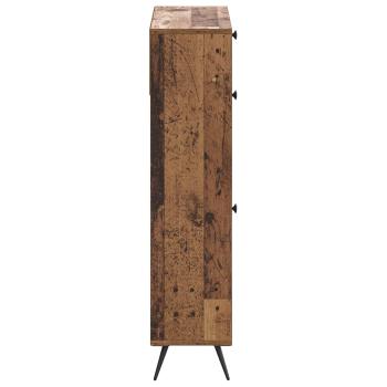 Schuhschrank BREDA 78 x 24 x 103 cm Holzwerkstoff Altholz