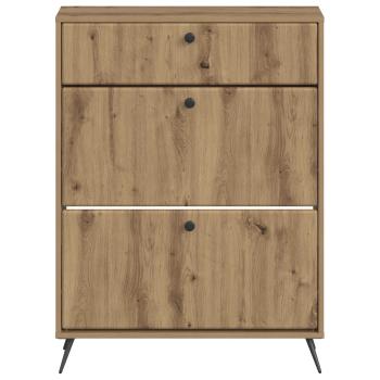 Schuhschrank BREDA 78 x 24 x 103 cm Holzwerkstoff Artisan-Eiche