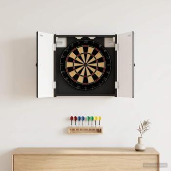 ARDEBO.de - Dartboard Schrank BREDA Schwarz 52,5 x 10,5 x 53,5 cm