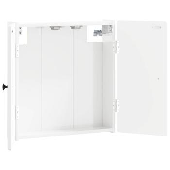 Dartboard Schrank BREDA Hochglanz Wei? 52,5 x 10,5 x 53,5 cm