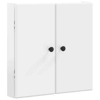 Dartboard Schrank BREDA Hochglanz Wei? 52,5 x 10,5 x 53,5 cm