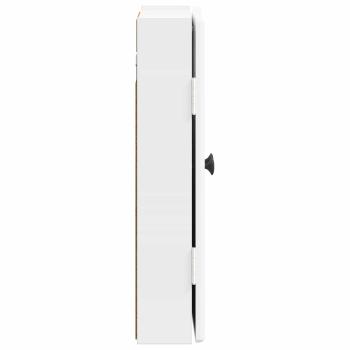 Dartboard Schrank BREDA Hochglanz Wei? 52,5 x 10,5 x 53,5 cm