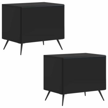 TV-Schrank Schwarz Holzwerkstoff