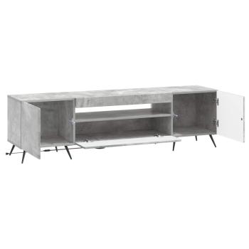 LED-TV-Schrank Betongrau Holzwerkstoff