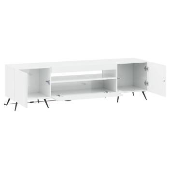 LED-TV-Schrank Hochglanz Weiß Holzwerkstoff