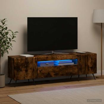 LED-TV-Schrank Raucheiche Holzwerkstoff