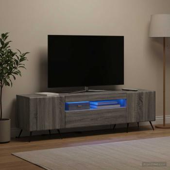 LED-TV-Schrank Sonoma-Grau Holzwerkstoff