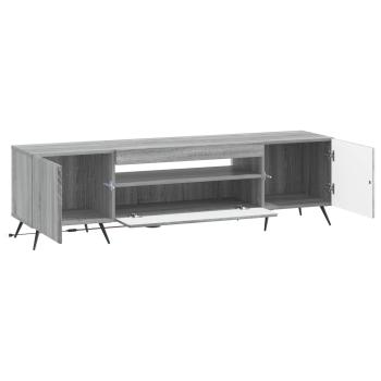 LED-TV-Schrank Sonoma-Grau Holzwerkstoff