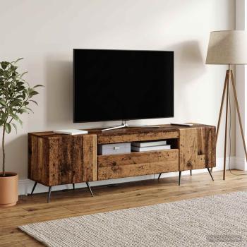 ARDEBO.de - LED-TV-Schrank Altholz Holzwerkstoff
