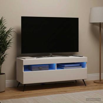 LED-TV-Schrank Weiß Holzwerkstoff