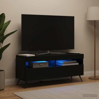 ARDEBO.de - LED-TV-Schrank Schwarz Holzwerkstoff