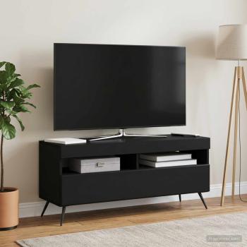 LED-TV-Schrank Schwarz Holzwerkstoff