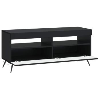 LED-TV-Schrank Schwarz Holzwerkstoff