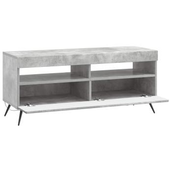 LED-TV-Schrank Betongrau Holzwerkstoff