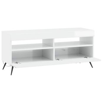 LED-TV-Schrank Hochglanz Weiß Holzwerkstoff
