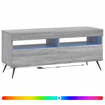 LED-TV-Schrank Sonoma-Grau Holzwerkstoff