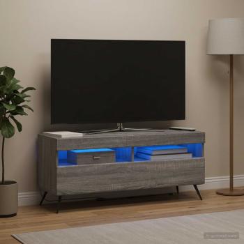 LED-TV-Schrank Sonoma-Grau Holzwerkstoff