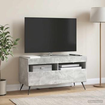 ARDEBO.de - LED-TV-Schrank Betongrau Holzwerkstoff