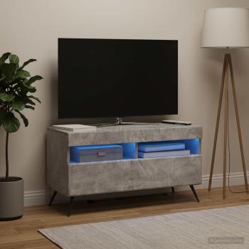 LED-TV-Schrank Betongrau Holzwerkstoff