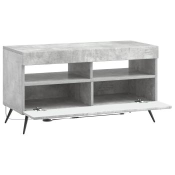 LED-TV-Schrank Betongrau Holzwerkstoff