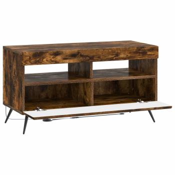LED-TV-Schrank Raucheiche Holzwerkstoff