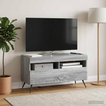 ARDEBO.de - LED-TV-Schrank Sonoma-Grau Holzwerkstoff