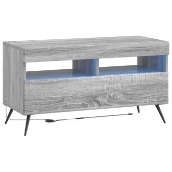LED-TV-Schrank Sonoma-Grau Holzwerkstoff