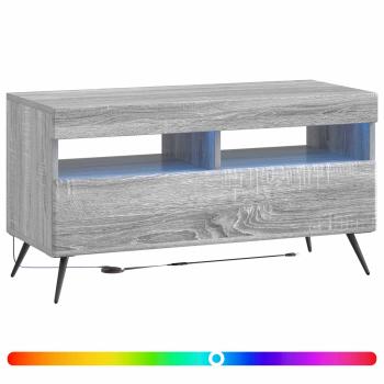 LED-TV-Schrank Sonoma-Grau Holzwerkstoff