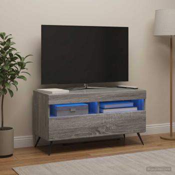 LED-TV-Schrank Sonoma-Grau Holzwerkstoff