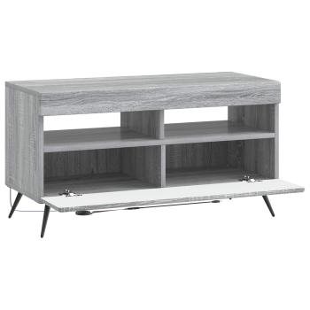 LED-TV-Schrank Sonoma-Grau Holzwerkstoff
