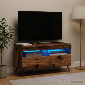 LED-TV-Schrank Altholz Holzwerkstoff