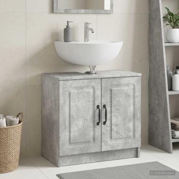ARDEBO.de - Waschbeckenschrank UTRECHT Betongrau 59,5 x 31,5 x 59 cm