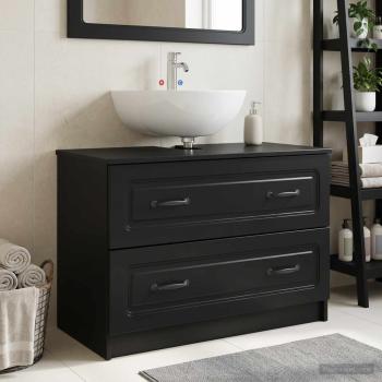 ARDEBO.de - Waschbeckenschrank UTRECHT Schwarz 82 x 41 x 56 cm