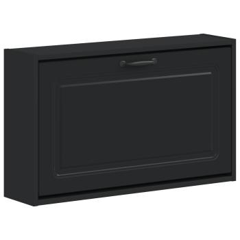Wandmontierter Schuhschrank UTRECHT 71 x 17 x 43 cm Schwarz
