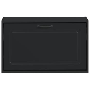 Wandmontierter Schuhschrank UTRECHT 71 x 17 x 43 cm Schwarz