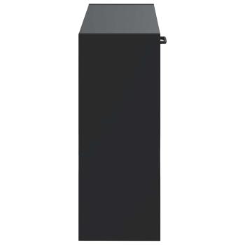 Wandmontierter Schuhschrank UTRECHT 71 x 17 x 43 cm Schwarz