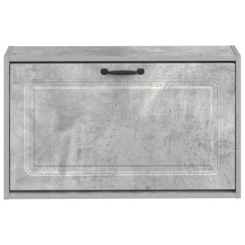 Wandmontierter Schuhschrank UTRECHT 71 x 17 x 43 cm Betongrau