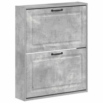 Wandmontierter Schuhschrank UTRECHT 71 x 17 x 86 cm Betongrau