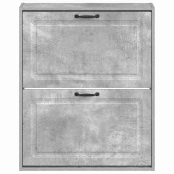 Wandmontierter Schuhschrank UTRECHT 71 x 17 x 86 cm Betongrau