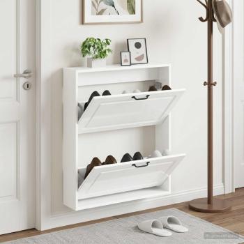 ARDEBO.de - Wandmontierter Schuhschrank UTRECHT 71 x 17 x 86 cm